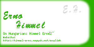 erno himmel business card